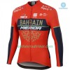 Radtrikot 2018 Bahrain-Merida Winter Thermal Fleece N001